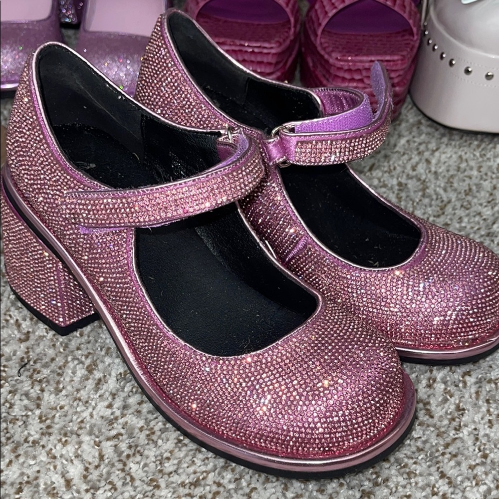 Sparkly Pink Shoes